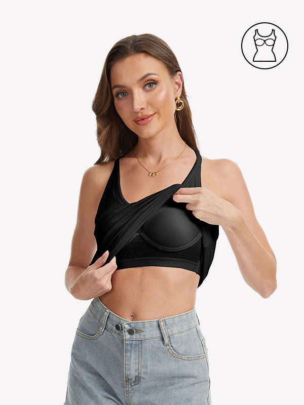 Anyfitting Racerback Tank Built-In Bra Sports Yoga Cmisole