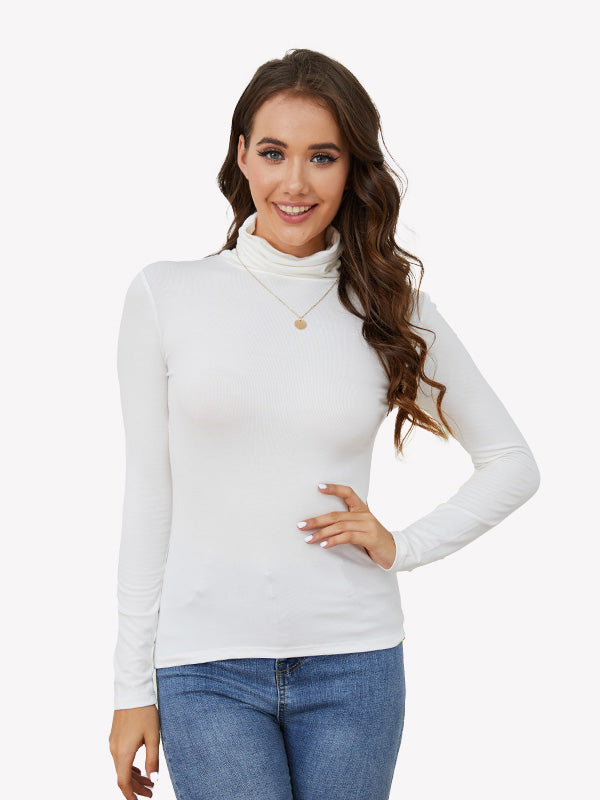Anyffiting Women’s Classic Turtleneck Long Sleeve Top