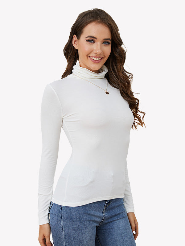 Anyffiting Women’s Classic Turtleneck Long Sleeve Top