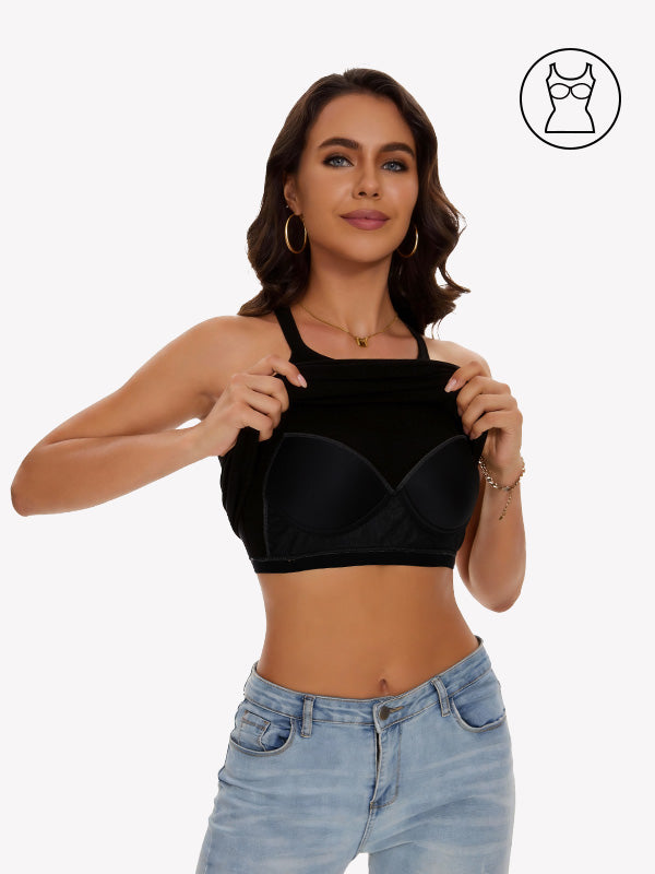 Anyfitting Women’s Racerback Tank Top Built-In Bra Slim Fit Top