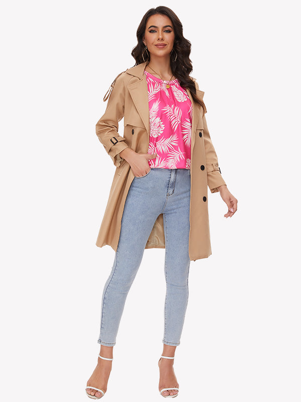 Anyfitting Halter Tank Top Built-In Bra Flowy Summer Cami Top