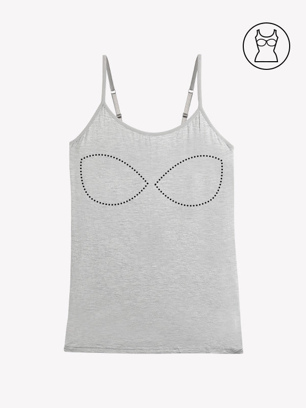 Anyfitting Women's Adjustable Strap Tank Top with Built-In Bra