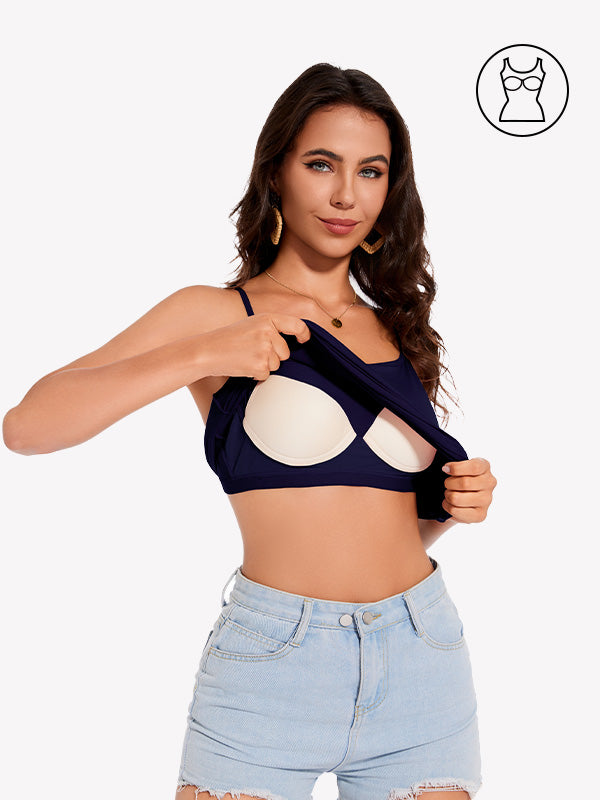 Anyfitting Built-In Bra Tank Top Adjustable Strap Active Cami