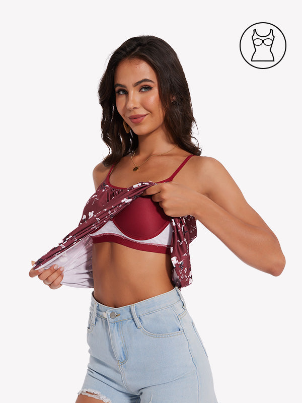 Anyfitting Women’s Lightweight Tank Top Built-In Bra Summer Top