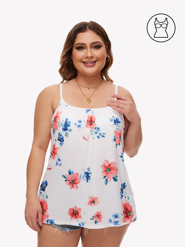 Anyfitting Women’s Soft Summer Tank Top with Built-In Bra