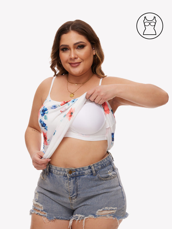 Anyfitting Women’s Soft Summer Tank Top with Built-In Bra