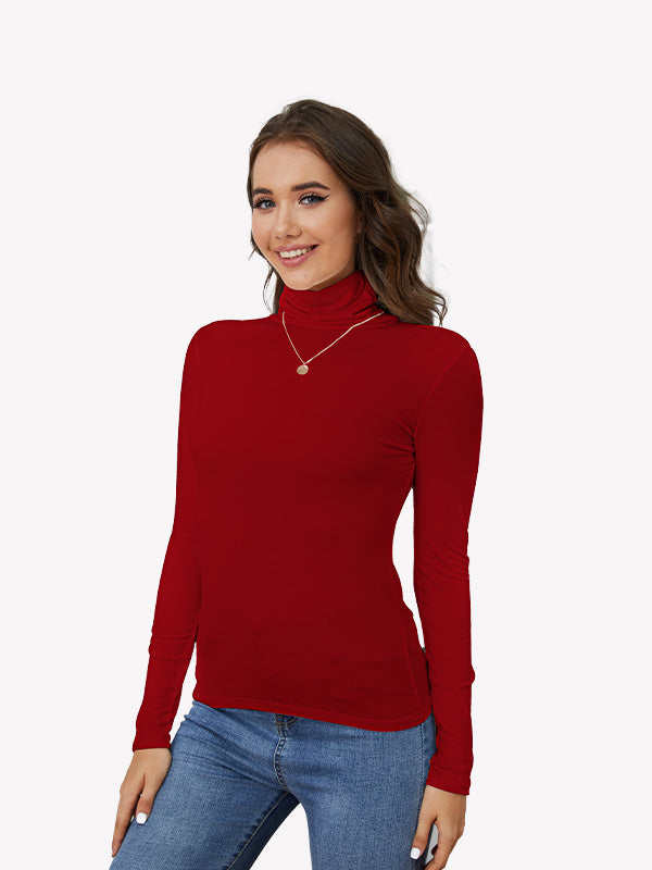 Anyfitting Women’s Classic Slim Fit Turtleneck Top